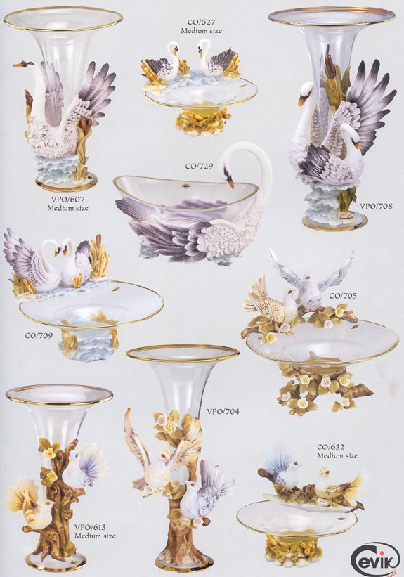 Cevik - Gleaming Glassiness - Fantasy Gifts - Animals Collection - Swans and More